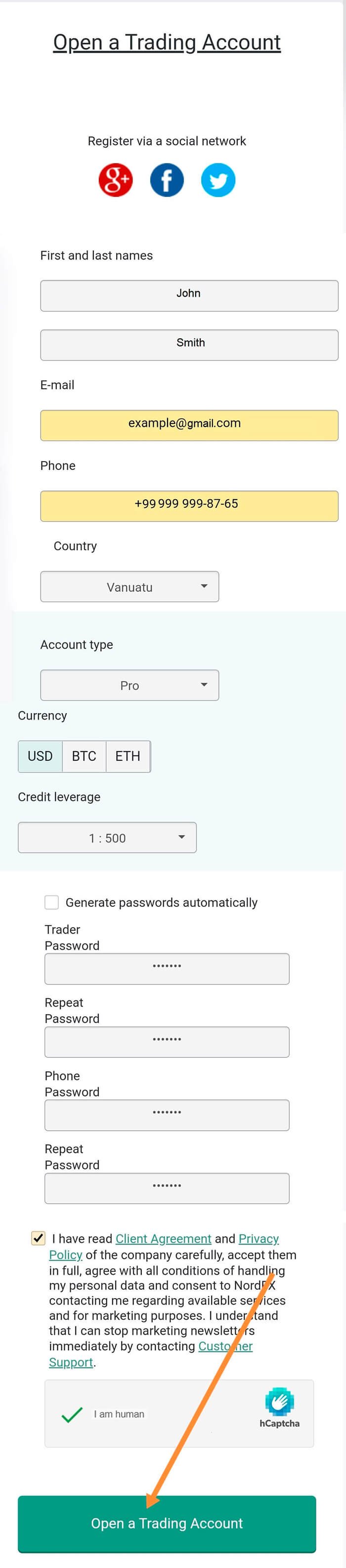 Fig. 3 - Registration Form_VN